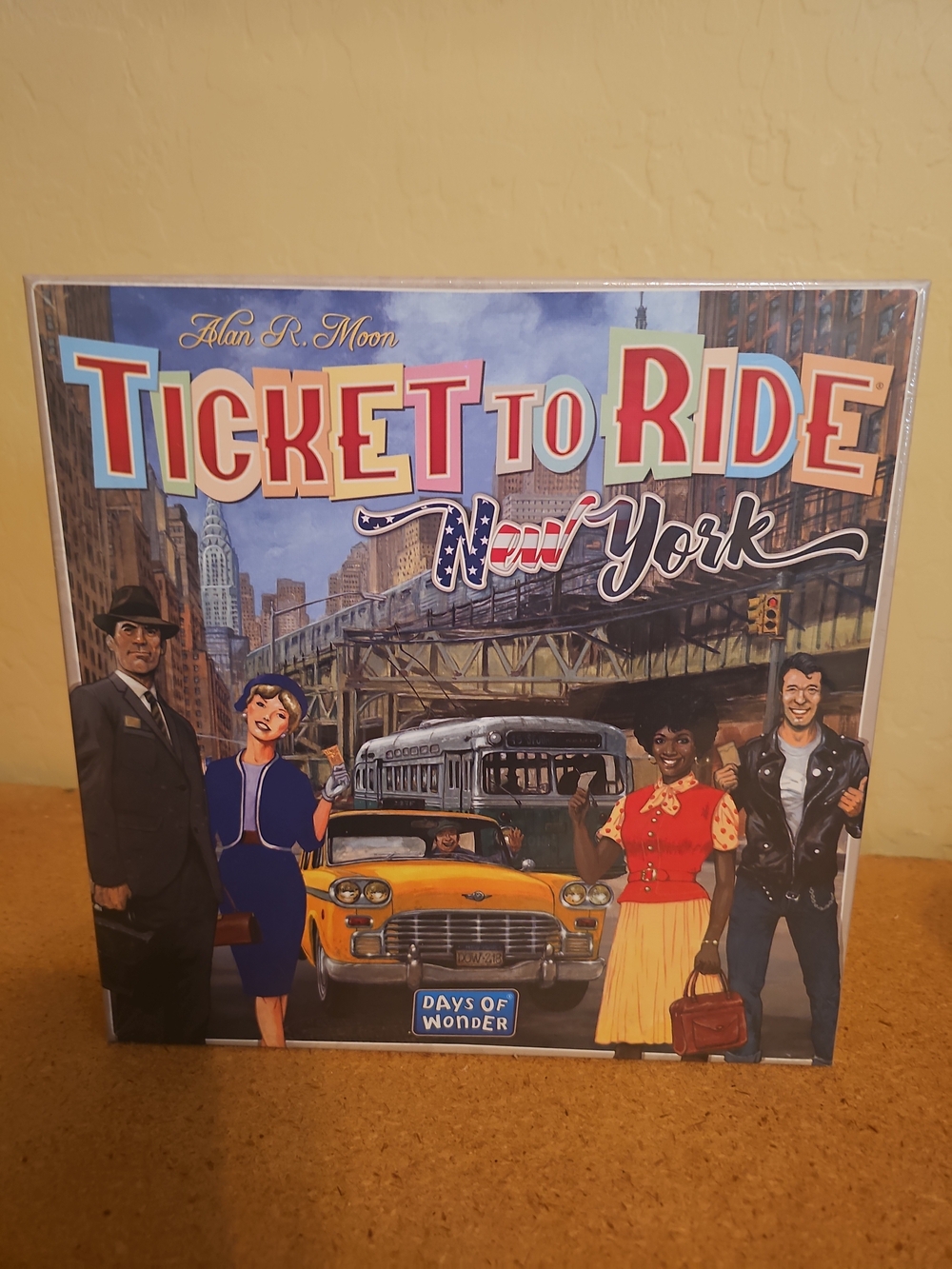Ticket to Ride New York Board Game - Days of Wonder - Blue/Yellow Artwork